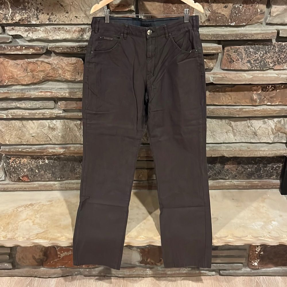 Armani Collezioni Brown Cotton Five Pocket Pants